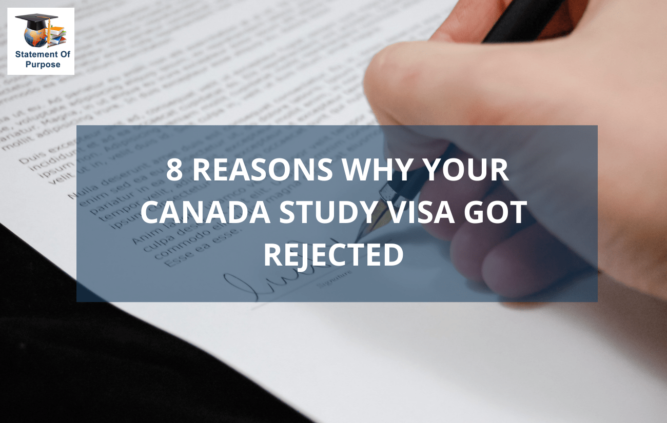 canada study visa rejection reasons